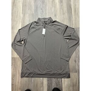 NWT Southern Seam Mens Gray Performance Quarter Zip Golf Fishing Outdoor Size XL